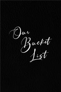 Our Bucket List.