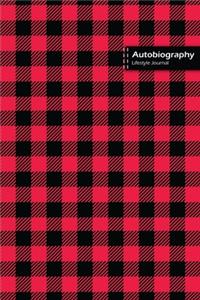 Autobiography Lifestyle Journal, Blank Write-in Notebook, Dotted Lines, Wide Ruled, Size (A5) 6 x 9 In (Pink)