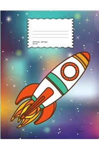 Rocket: School Supplies Composition Book and Journal for Kids