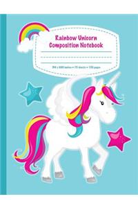 Rainbow Unicorn Composition Notebook