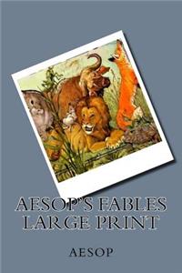 Aesop's Fables Large Print