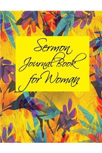 Sermon Journal Book for Woman