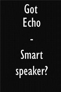 Got Echo - Smart speaker?