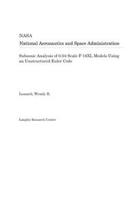 Subsonic Analysis of 0.04-Scale F-16xl Models Using an Unstructured Euler Code