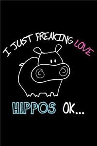 I Just Freaking Love Hippos Ok