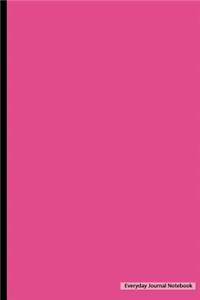 Everyday Journal Notebook - Blank Unlined (Pink Cover)