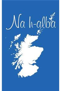 Na h-alba - Azure Blue 101 - Lined Notebook with Margins - 5X8