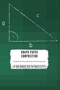Graph Paper Composition: QUAD RULED 5x5, 0.20 inch size, 1/5 inch Grid paper notebook 110 PAGES Large 8.5 X 11 Large size graph paper composition perfect for either Mathemat