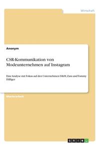 CSR-Kommunikation von Modeunternehmen auf Instagram