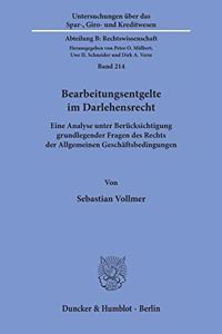 Bearbeitungsentgelte Im Darlehensrecht