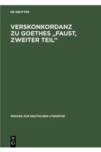 Verskonkordanz Zu Goethes 