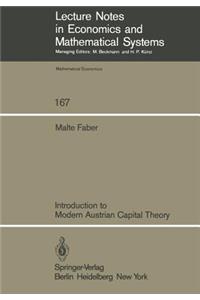 Introduction to Modern Austrian Capital Theory