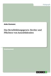 Das Berufsbildungsgesetz. Rechte Und Pflichten Von Auszubildenden