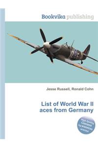 List of World War II Aces from Germany