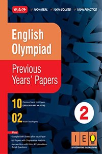MTG English (IEO) Olympiad Previous Years Papers with Mock Test Papers Class 2 - Sample OMR Sheet with Chapterwise Analysis | SOF Olympiad Books For 2023-24 Exam MTG Editorial Board