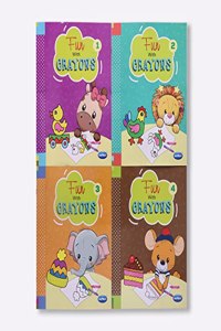 Navneet Fun with Crayons series set of 4 books with different images