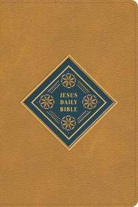CSB Jesus Daily Bible, Camel Leathertouch
