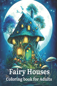 Fairy Houses Coloring Book for Adults