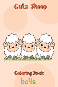 Cute Sheep Coloring Book Boys