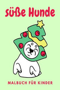 süße Hunde malbuch für Kinder
