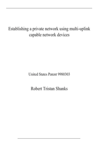 Establishing a private network using multi-uplink capable network devices