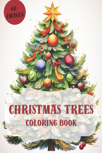 Christmas Trees Coloring Book
