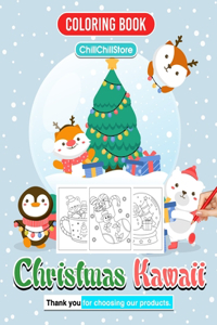 Christmas Kawaii Coloring Book
