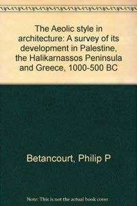 The Aeolic Style in Architecture