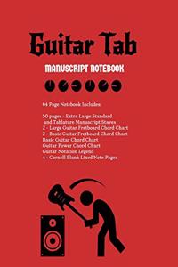 Guitar Tab Manuscript Notebook