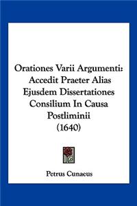 Orationes Varii Argumenti