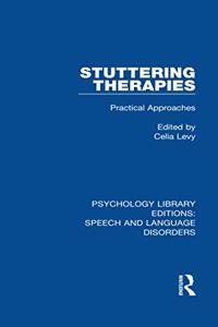 Stuttering Therapies