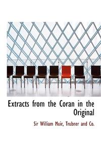 Extracts from the Coran in the Original