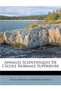 Annales Scientifiques de L'Ecole Normale Superieure