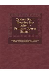 Zekher Rav