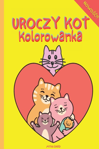 Uroczy Kot Kolorowanka