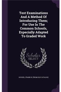 Test Examinations And A Method Of Introducing Them; For Use In The Common Schools, Especially Adapted To Graded Work