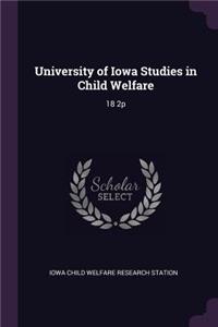 University of Iowa Studies in Child Welfare