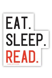 Eat. Sleep. Read. Sticker