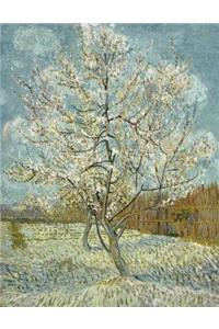 The Pink Peach Tree, Vincent Van Gogh. Blank Journal