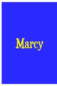 Marcy - Blue Personalized Notebook / Extended Lined Pages / Soft Matte Cover