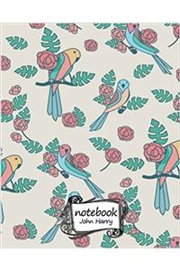 Bird Pattern Notebook