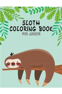 Sloth Coloring Book For Adult