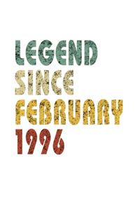 Legend Since February 1996