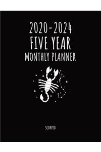 Scorpio - 2020 - 2024 Five year monthly planner