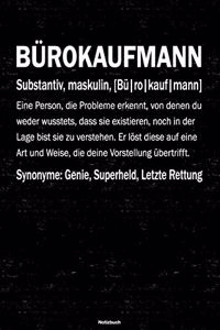Bürokaufmann Notizbuch