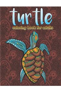Turtle Coloring Book for Adults