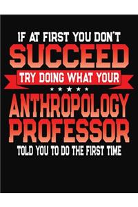 If At First You Don't Succeed Try Doing What Your Anthropology Professor Told You To Do The First Time