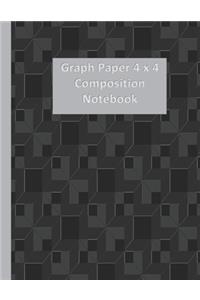 Graph Paper 4 X 4 Composition Notebook