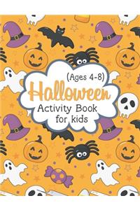 Halloween Activity Book for Kids Ages 4-8