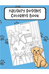 Naughty Doggies Coloring Book